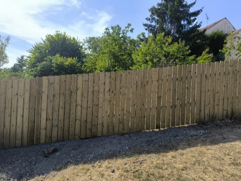 Clôture extérieure réalisée par Les Jardins Bueno